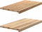 vidaXL - Vensterbanken - 2 - st - onbehandeld - 80x40x2 - cm - massief - eikenhout