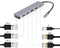 Gembird A-CM-COMBO3-03 - USB Hub - 2x HDMI 3x USB 3.2 Gen1 type-C - Grijs