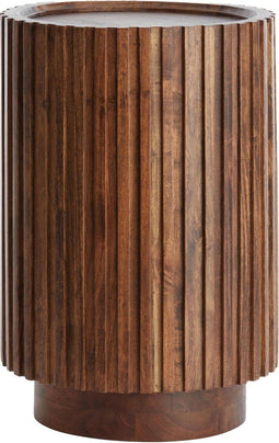 Light & Living Bijzettafel Kiyose - Donkerbruin - Ø33cm - Modern