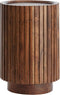 Light & Living Bijzettafel Kiyose - Donkerbruin - Ø33cm - Modern