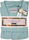 Heckettlane Badjas Wafel - Ochtendjas - 70% Gerecycled Katoen - Sky Blue - XL