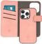 iMoshion Hoesje Geschikt voor iPhone 15 Pro Hoesje Met Pasjeshouder - iMoshion Uitneembare 2-in-1 Luxe Bookcase - Roze