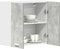 vidaXL - Keukenwandkast - 60x31x60 - cm - spaanplaat - betongrijs