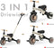 Qplay Stager - Driewieler 3-in-1 - Opvouwbaar - Bruin