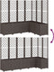 vidaXL - Plantenbak - met - latwerk - 160x120x140 - cm - polypropeen - bruin