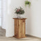 vidaXL - Plantenstandaard - 33x33x60 - cm - bewerkt - hout - oud - houtkleurig