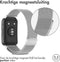 iMoshion Bandje Geschikt voor Huawei Watch Fit - iMoshion Milanees magnetische band met installatiehulp - Zilver