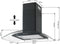 Continental Edison Decoratieve kap - L60 cm - zwart en glas