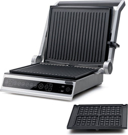 Solis Wafel & Contactgrill Pro - Grill Apparaat met 5 Grillprogramma's - RVS
