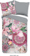 HIP Inaya - Dekbedovertrek Flanel - Mandala's en Bloemen - Multi