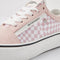 British Knights MACK PLATFORM - Lage sneakers - Pastel ruit print - Licht roze - maat 41