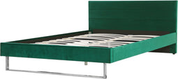 BELLOU - Tweepersoonsbed - Groen - 180 x 200 cm - Fluweel