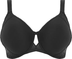 Elomi Charley - Beha - Spacer stof met borduursel - Zwart - Maat H85