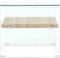 vidaXL - Salontafel - 50x50x45 - cm - gehard - glas - transparant