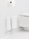 Brabantia MindSet - Toiletaccessoires set van 3 - Hygiënische toiletborstel en rolhouders - Mineral Fresh White