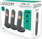 Logicom - ILOA 350 - Huistelefoon Draadloos Trio - zonder antwoordapparaat - 3 Handsets - Dect telefoon - Zwart