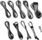 CableMod Classic ModMesh C-Series Cable Kit Corsair RMi & RMx - juodas/baltas