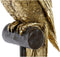 Decoratieve figuren DKD Home Decor Gouden Hars Papegaai Tropisch (21 x 18 x 79 cm)
