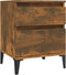 vidaXL - Nachtkastjes - 2 - st - 40x35x50 - cm - gerookt - eikenkleurig