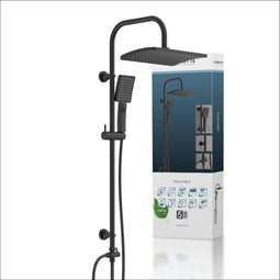 SCHÜTTE Mallorca - Douchesysteem - Regendouche 32 x 20 cm - Handdouche 3 functies - mat zwart