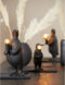 Light & Living Tafellamp Penguin - Zwart - 12x12x24cm - Modern