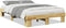 vidaXL - Bedframe - zonder - matras - 120x200 - cm - massief - hout - eiken