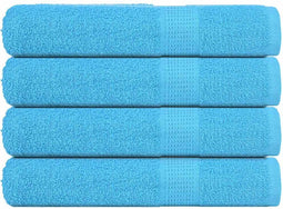 vidaXL - Handdoeken - 4 - st - 360 - g/m² - 100x200 - cm - 100% - katoen - turquoise
