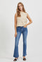 VILA VIEKKO RW FLARED JEANS - Flared Jeans - Stretch - Medium Blue Denim - Maat L X L32
