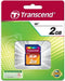Transcend 2 GB - SD-kaart - Class 2 - 10 Mb/s schrijfsnelheid (2 stuks)