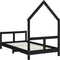 vidaXL - Kinderbedframe - 80x160 - cm - massief - grenenhout - zwart
