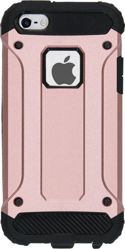 iMoshion Hoesje Geschikt voor iPhone SE (2016) / 5 / 5s Hoesje - iMoshion Rugged Xtreme Backcover - Rosé