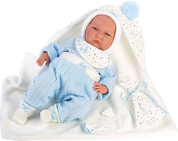 Llorens soft body babypop Lalo met geluid deken en speen 42 cm