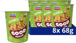 Unox Good Pasta - Bolognese - zonder kunstmatige kleurstoffen en conserveermiddelen - 8 x 68 g