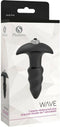 Anale Plug S Pleasures Wave Zwart Zwart/Zilverkleurig
