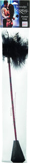 CalExotics - Scandal Feather Crop - Bondage / SM Whips and Paddles Zwart