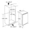 PELGRIM KK2204A - Koel-vriescombinatie - 133 liter koelgedeelte 17 liter vriesgedeelte - Wit