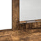 vidaXL - Kaptafel - met - Lades - Gerookt - Eiken - 100x41x140 - cm