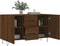 vidaXL - Dressoir - 100x36x60 - cm - bewerkt - hout - bruin - eikenkleur