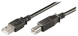 Ewent EW-UAB-050 - USB A naar USB B kabel - 500 cm - Zwart