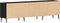 vidaXL - TV-kast - Zwart - Eiken - 150x30x44,5 - cm - Engineered - Wood