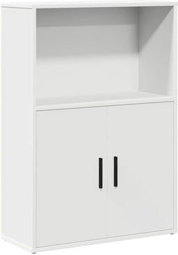 vidaXL - Boekenkast - 60x24x85 - cm - bewerkt - hout - wit