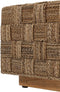 MUST Living Coffee table Chess Board reqtangular,33x120x60 cm, natural abaca