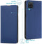 iMoshion Hoesje Geschikt voor Samsung Galaxy A12 Hoesje Met Pasjeshouder - iMoshion Slim Folio Bookcase - Donkerblauw