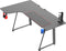 VDD Gaming - Bureau - hoekbureau gaming - L-vormig hoekbureau - game bureau - gaming desk - computertafel - Carbon - 160 x 60 x 75cm