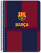 F.C. Barcelona - Notitieboekje A5 - 80 Bladzijden - Blauw Kastanjebruin