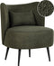 Fauteuil OTSBY Bouclé Donkergroen