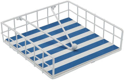 Servethouder Versa Blauw Metaal 35 x 0,03 x 25 cm Strepen