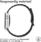imoshion Magnetisch lederen bandje - Geschikt voor Apple Watch 1, 2, 3, 4, 5, 6, 7, 8, 9, 10 (42 mm), SE - 38/40/41 mm - Zwart - One Size