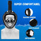 Vertrex Snorkelmasker S/M - Snorkelset - 180° Kijkhoek - Zwart