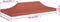 vidaXL - Partytentdak 270 g/m² - 6x3 m - terracotta